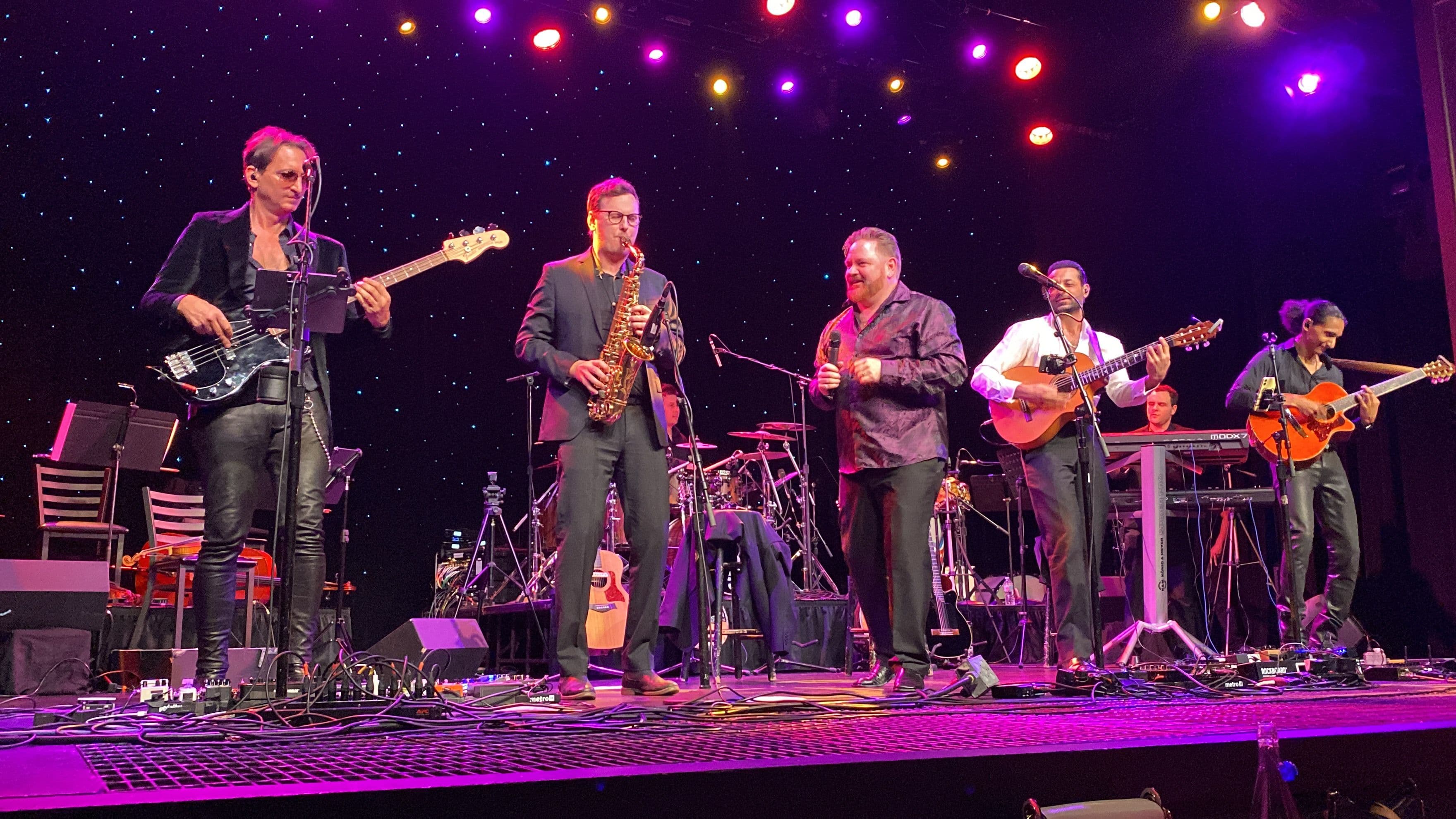 Performing with the Rumba Kings